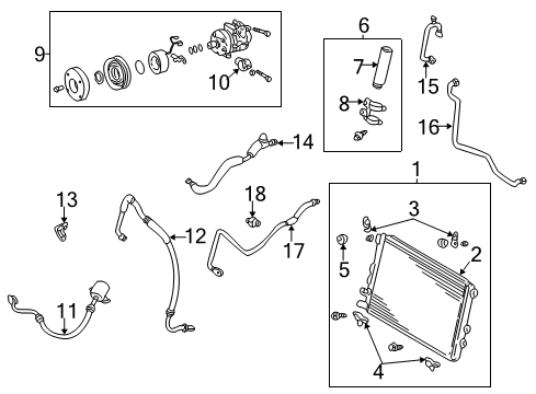 2001 Toyota Sequoia Pipe, Cooler Refrigerant Liquid, A Diagram for 88716-0C220