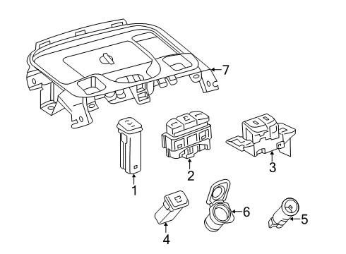 2023 Toyota Corolla SWITCH ASSY, COMBINA Diagram for 84970-12380