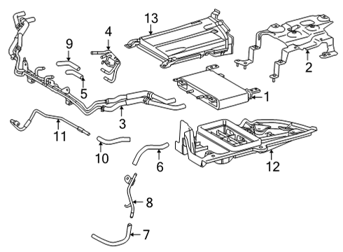 2022 Toyota Mirai Trans Oil Cooler Diagram