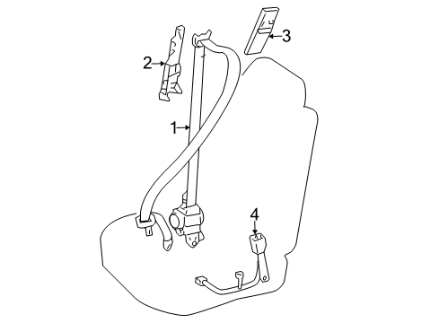 2013 Toyota Land Cruiser Front Seat Belts Diagram