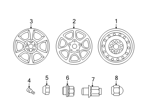 2002 Toyota Solara Wheels Diagram