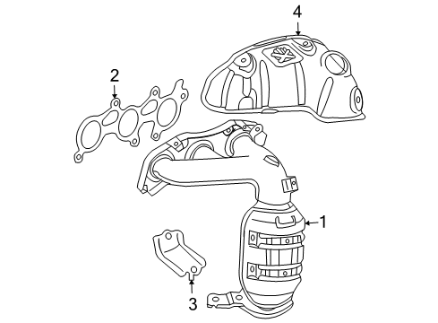 2009 Toyota RAV4 Exhaust Manifold Diagram 2 - Thumbnail