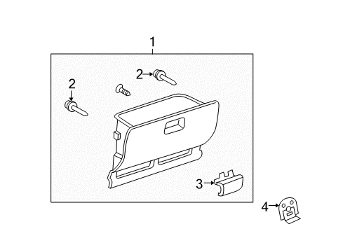 2005 Scion xA Glove Box Diagram