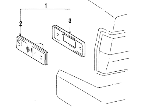 1987 Toyota Cressida Side Marker Lamps Diagram 1 - Thumbnail