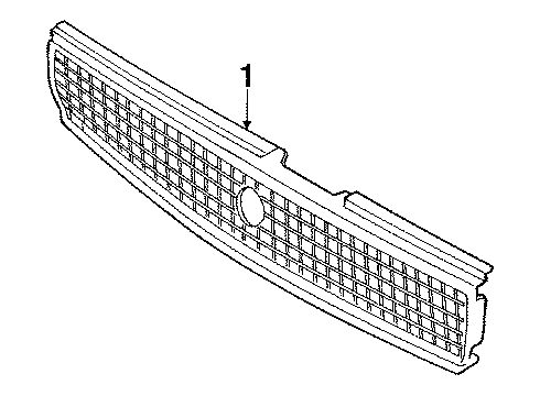 1989 Toyota Cressida Grille & Components Diagram