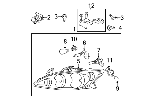 2006 Toyota Camry Headlamps Diagram