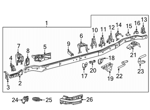 2023 Toyota Tundra Frame & Components Diagram 3 - Thumbnail