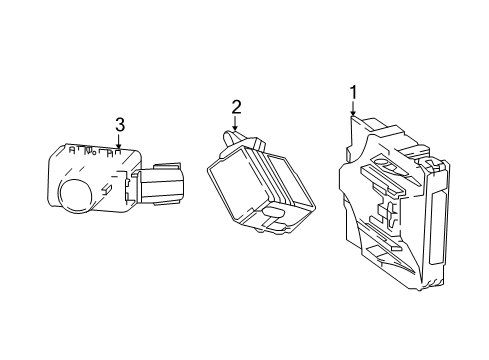 2020 Toyota Camry Module Diagram for 89340-06180