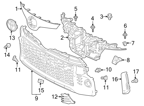 2023 Toyota GR Corolla Symbol Emblem Diagram for 90975-02124