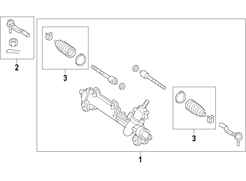 2011 Toyota Venza Steering Column & Wheel, Steering Gear & Linkage Diagram 5 - Thumbnail