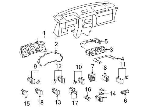 2012 Toyota FJ Cruiser Switches Diagram 3 - Thumbnail