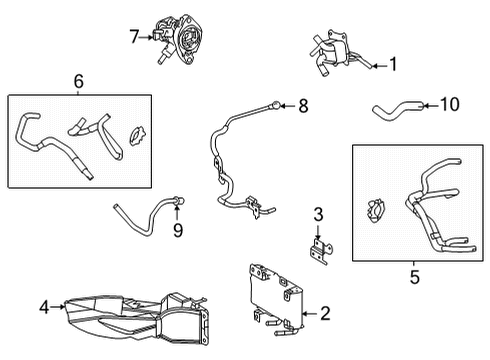 2021 Toyota Sienna Oil Cooler, Transmission Diagram