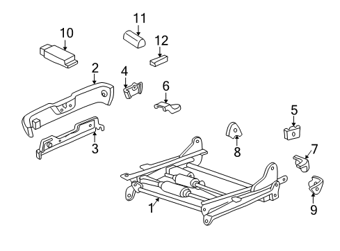 1998 Toyota Camry Shield, Front Seat Cushion, LH Diagram for 71812-AA010-B0