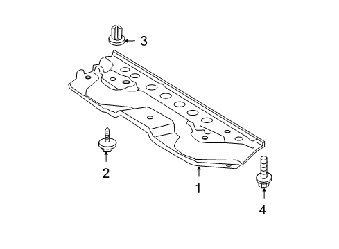 2012 Toyota Tundra Splash Shields Diagram 1 - Thumbnail