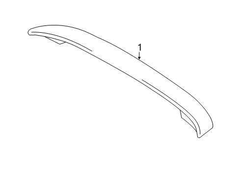 2015 Scion iQ Rear Spoiler Diagram for PT29A-74110-09