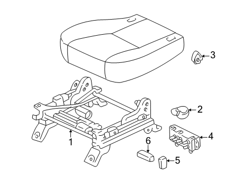 2002 Toyota Sienna Tracks & Components Diagram 2 - Thumbnail