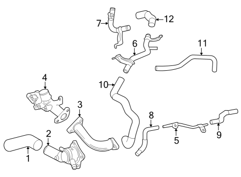 2022 Toyota Tundra Hoses, Lines & Pipes Diagram 1 - Thumbnail