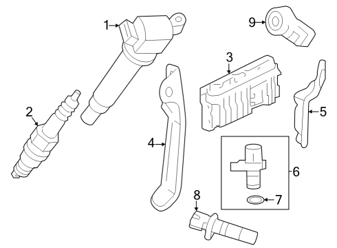 2023 Toyota Crown COMPUTER, ENGINE CON Diagram for 89661-3AF60