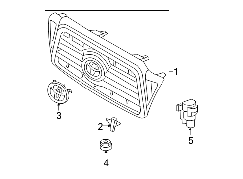 2010 Toyota Tacoma Switches & Sensors Diagram