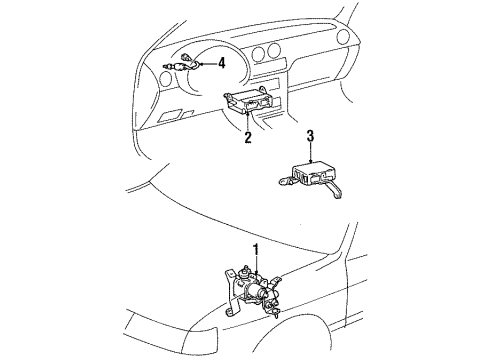 1994 Toyota Paseo Cruise Control System, Electrical Diagram