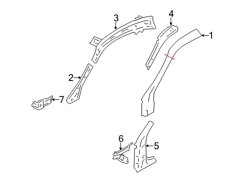 2019 Toyota 86 Hinge Pillar Diagram