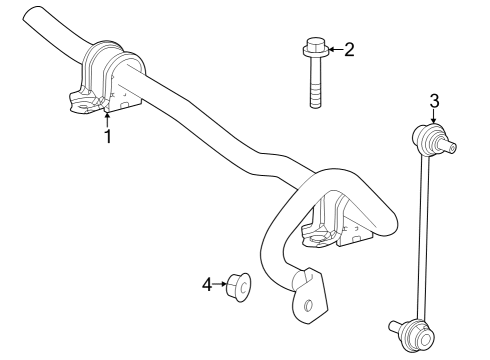 2023 Toyota Crown LINK ASSY, FR STABIL Diagram for 48820-0E050