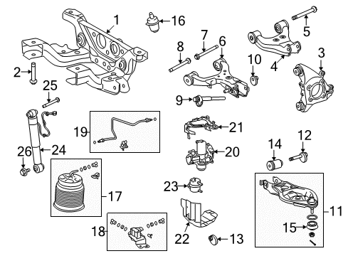 2021 Toyota Sequoia Arm Assembly Rear Suspension No.1 Left Diagram for 48720-0C010