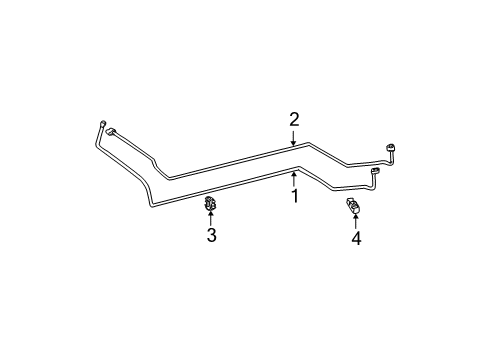 1999 Toyota Sienna Pipe, Cooler Refrigerant Suction, A Diagram for 88717-08260