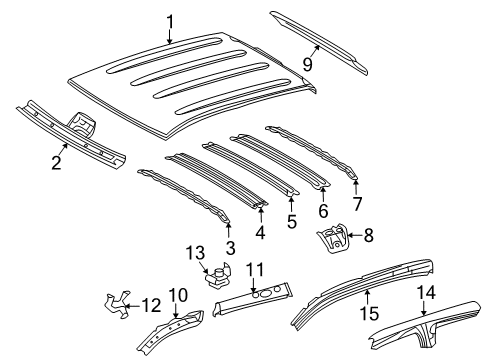 2019 Toyota Tundra Roof & Components Diagram 2 - Thumbnail