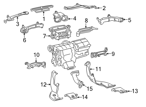 2022 Toyota RAV4 Ducts Diagram