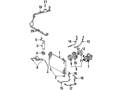 1993 Toyota Supra Stator Sub-Assy, Magnet Clutch Diagram for 88411-2B090