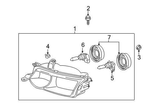 2002 Toyota Solara Bulbs Diagram