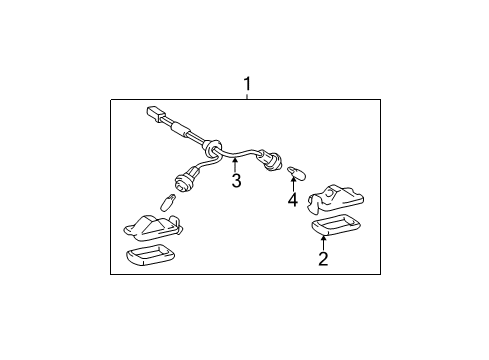 2004 Toyota Solara License Lamps Diagram