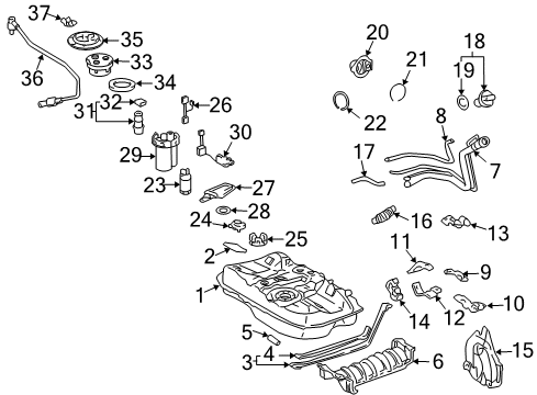 2007 Toyota Solara Filters Diagram 5 - Thumbnail