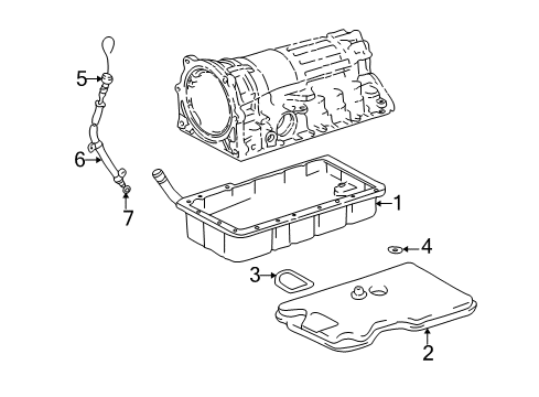 1998 Toyota 4Runner Tube Sub-Assy, Transmission Oil Filler Diagram for 35013-34030