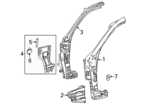 2023 Toyota Tundra Hinge Pillar Diagram 2 - Thumbnail