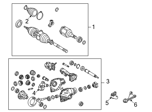 2007 Toyota Tundra Carrier & Front Axles Diagram