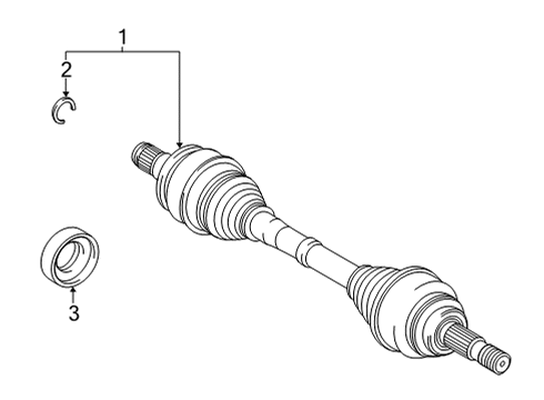 2023 Toyota Mirai Drive Axles  Diagram