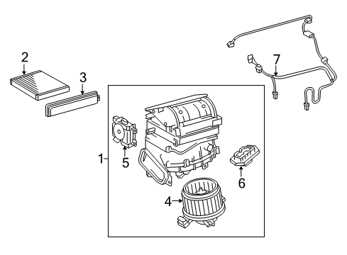 2015 Toyota RAV4 Blower Motor Resistor Diagram for 87138-02110