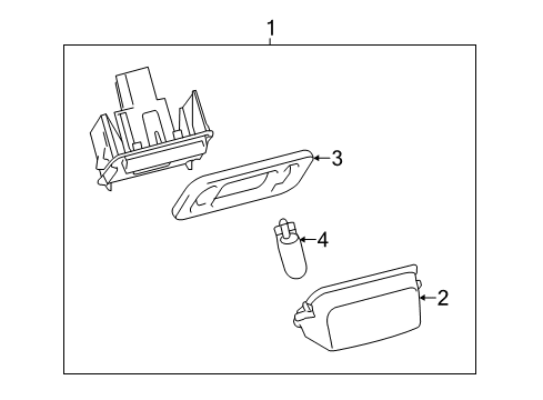 2017 Toyota Yaris License Lamps Diagram