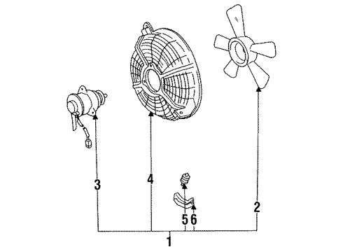 1990 Toyota Celica A/C Condenser Fan Diagram