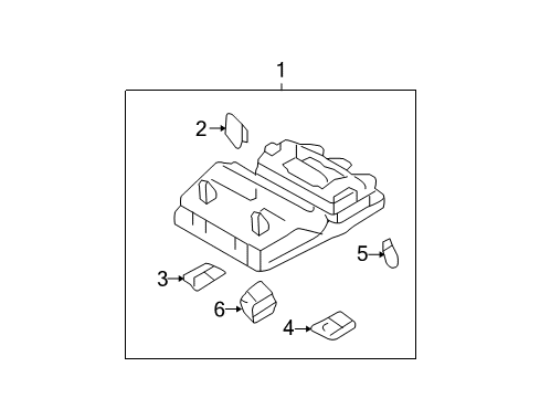 2007 Toyota Solara Overhead Console Diagram