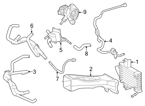 2024 Toyota Grand Highlander Hose, Motor Cooling Diagram for G1271-0E030