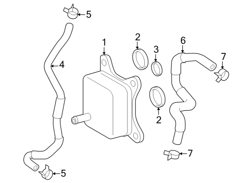 2023 Toyota GR Corolla Engine Oil Cooler Diagram