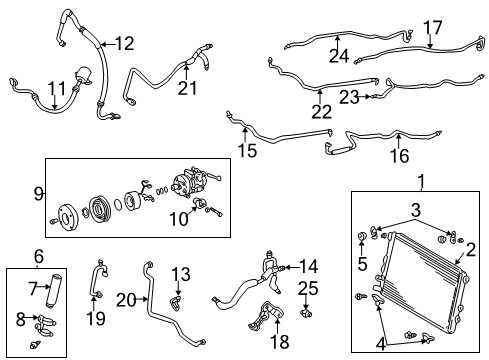 2004 Toyota Sequoia Motor Sub-Assy, Blower W/Fan Diagram for 87103-0C030