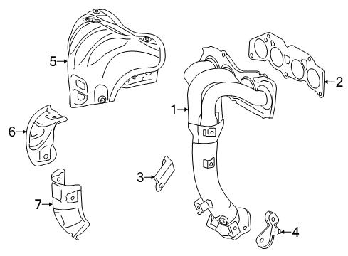 2016 Toyota Highlander Exhaust Manifold Diagram 1 - Thumbnail