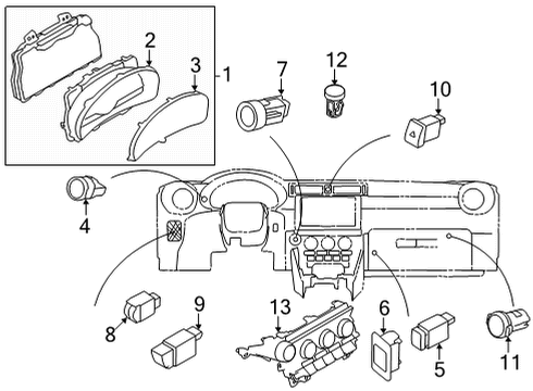 2022 Toyota GR86 LENS & BODY COMPLRH Diagram for SU003-10120