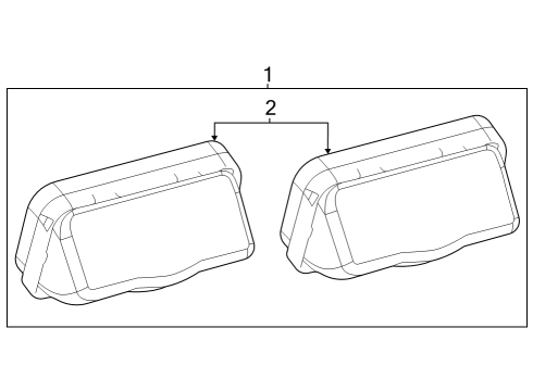 2023 Toyota bZ4X License Lamps Diagram