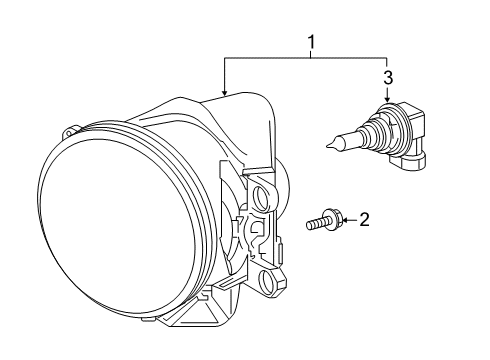 2020 Toyota RAV4 Bulbs Diagram 1 - Thumbnail