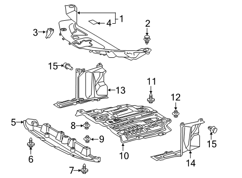 2021 Toyota C-HR Cover Assembly, Engine U Diagram for 51420-F4010